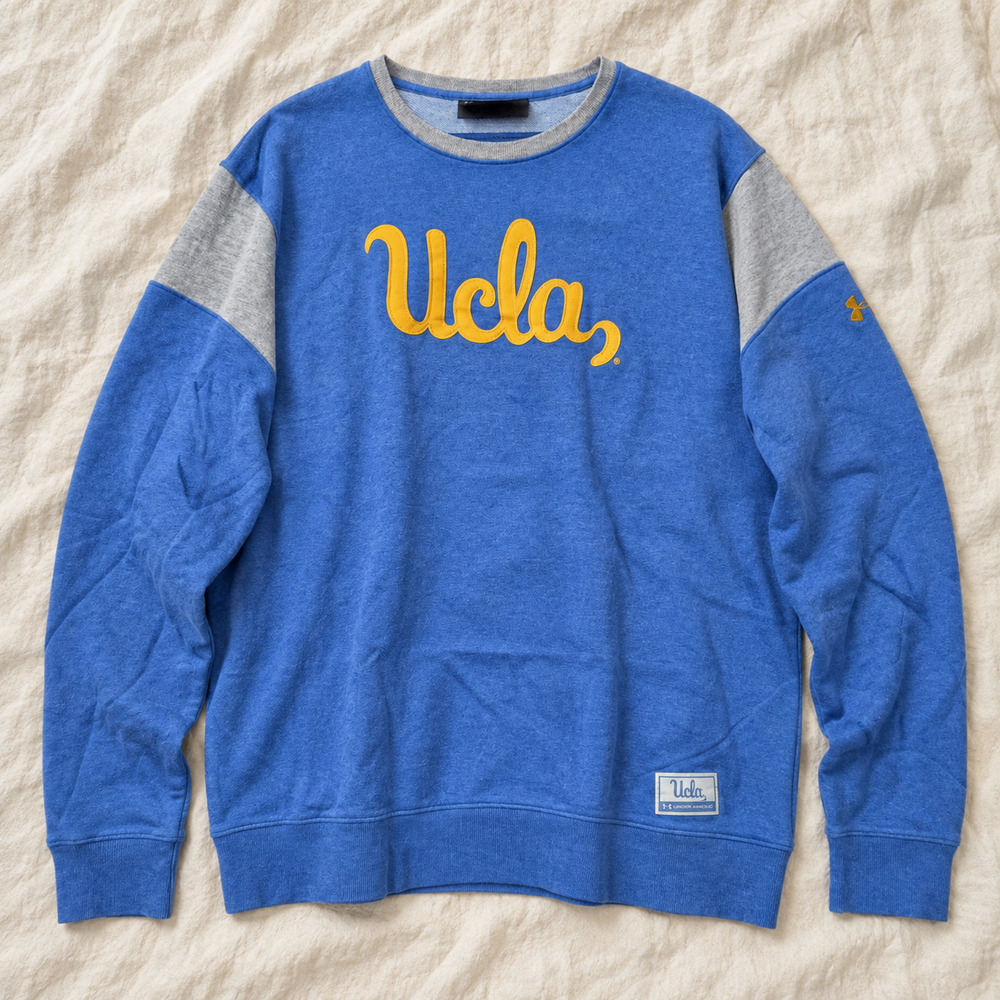 UCLA Bruins Under Armour Crewneck Sweatshirt Blue Gray 2XL Collegiate